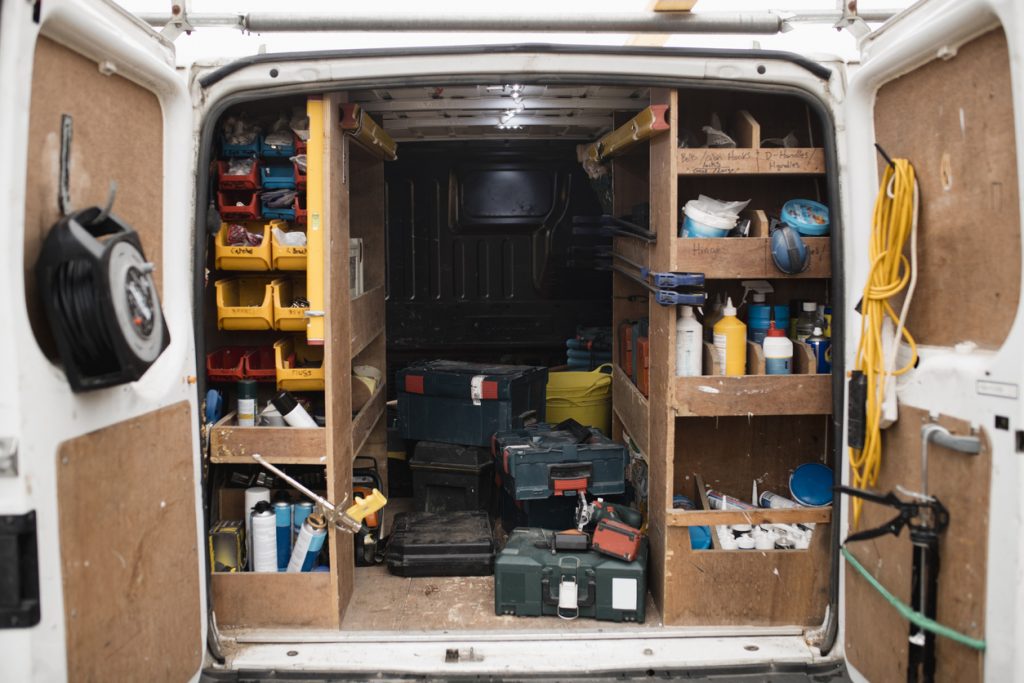 Protect tools in van